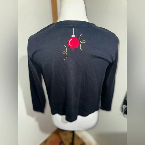 Bechamel Holiday Spirit Button Up Cardigan Vintage Sweater Size Small - Picture 12 of 14